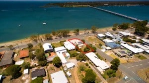 Aerial photograph - Briabane - bribie island